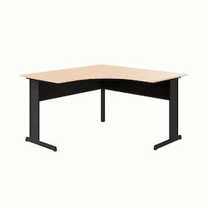 mesa de escritório em l new city calvi e preta 135 cm