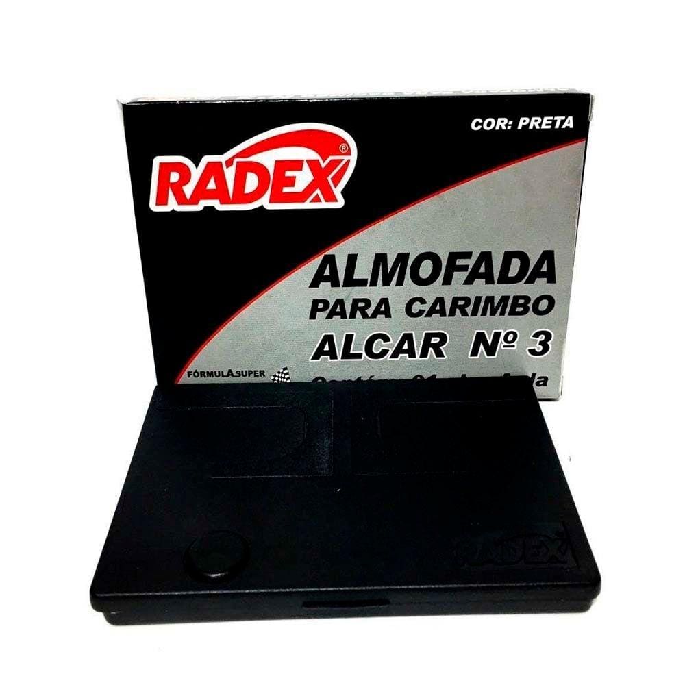 Almofada P/Carimbo N.3 Preta R.10 RADEX