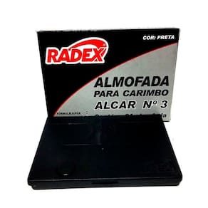 Almofada P/Carimbo N.3 Preta R.10 RADEX
