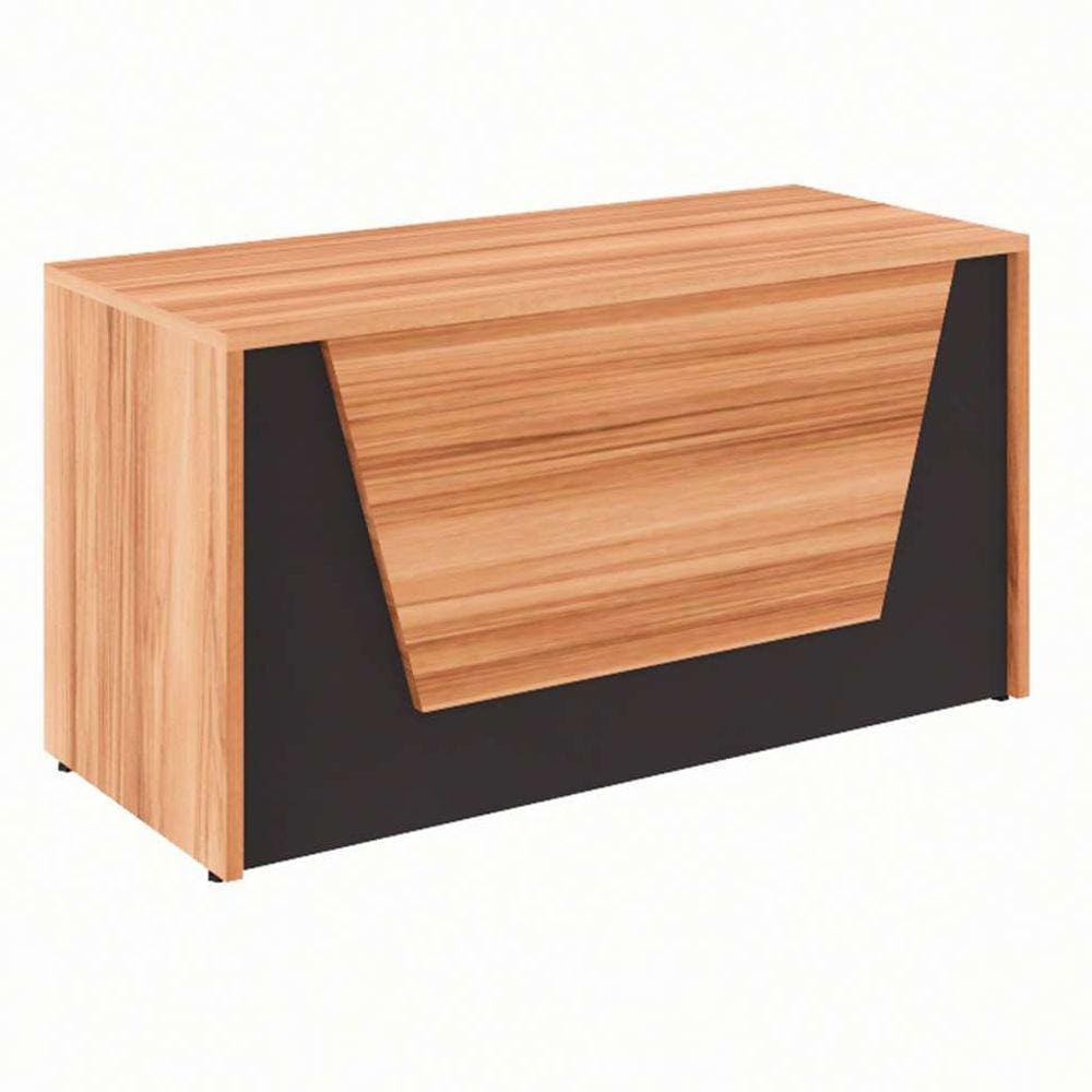 balcão de atendimento ção nogal sevilha e preto 74x140 cm