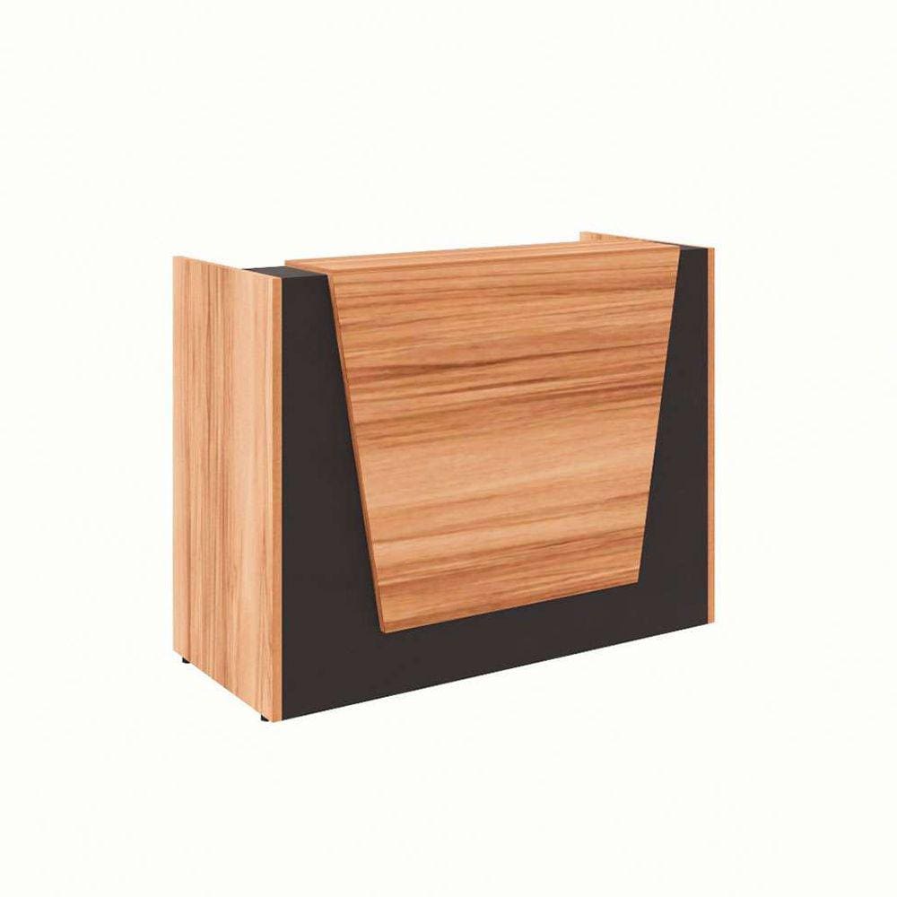 balcão de atendimento ção nogal sevilha e preto 140 cm