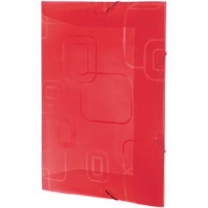 Pasta Aba com elástico Tamanho Ofício Dellofine Vermelho