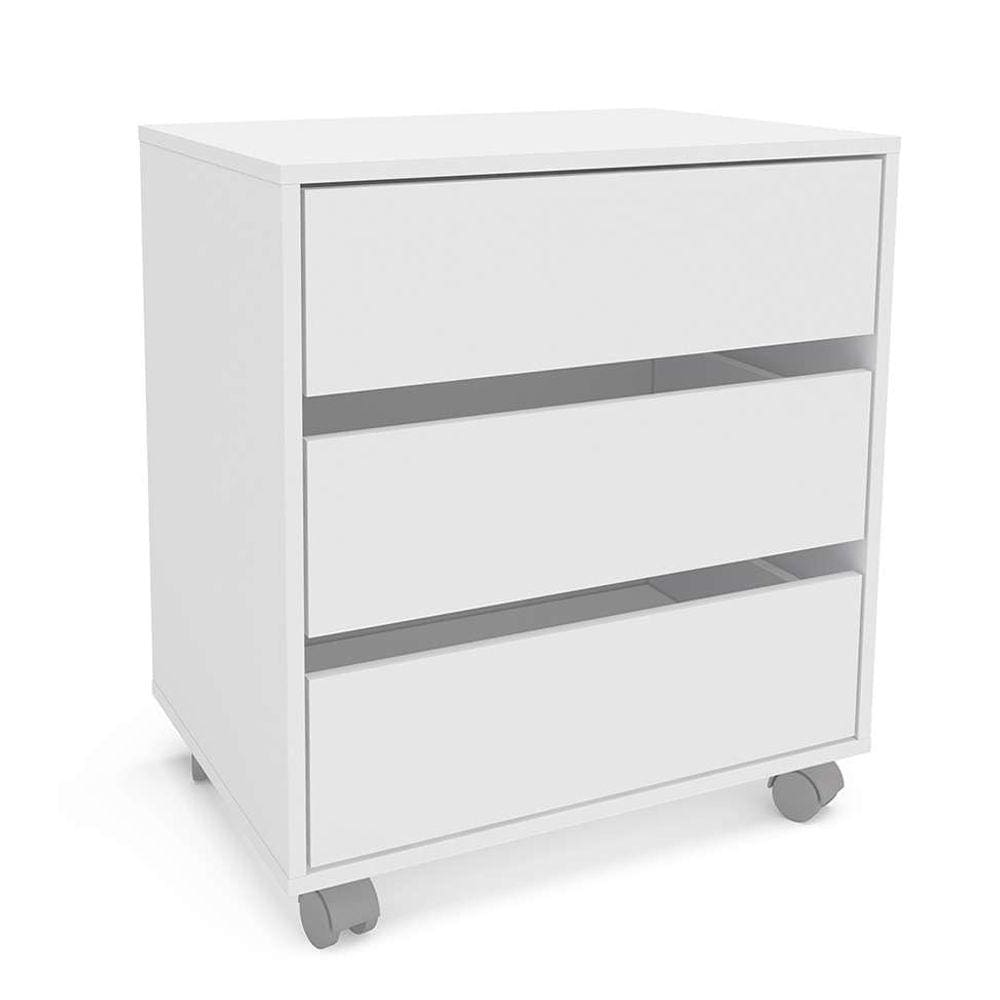 gaveteiro mauá 3 gv branco 60 cm