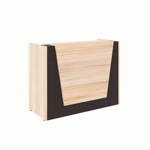 balcão de atendimento ção calvi e preto 140 cm