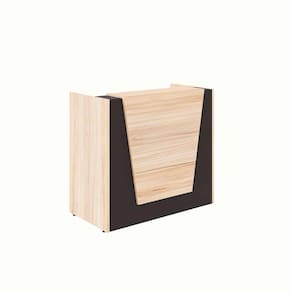 balcão de atendimento ção calvi e preto 120 cm