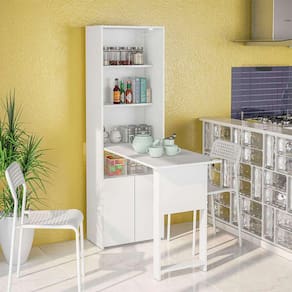 armário bancada multiuso herval 2 pt branco