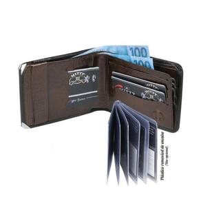 Carteira Masculina Couro Mitty M2 Porta Cheques Cantoneira