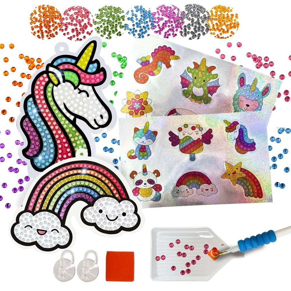 Kit Diamond Stickers Adesivos Para Pintura com Diamantes Pedras Diamante 5D Brinquedo Educativo para crianças