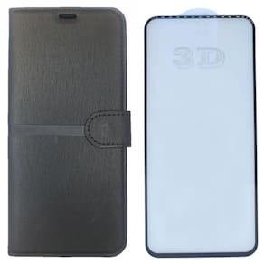 Kit Capa Carteira Compatível Com Samsung A52 + Película 3D