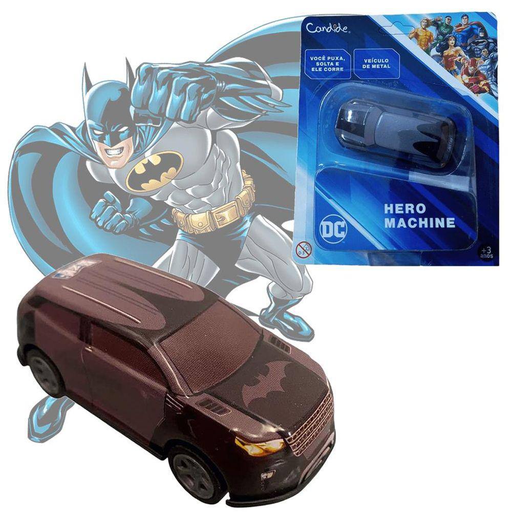 Mini Carrinho do Batman Liga da Justiça com Fricção PullBack