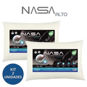 Kit Casal Travesseiro Da Nasa Alto Macio Antialérgico