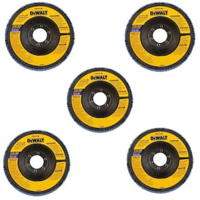 Kit 5 Disco Flap G120 115 X 22,23Mm Dw8310Br Dewalt