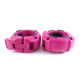 Presilha Barra Olímpica Cross Lpo Lock Press 1 Par Rosa