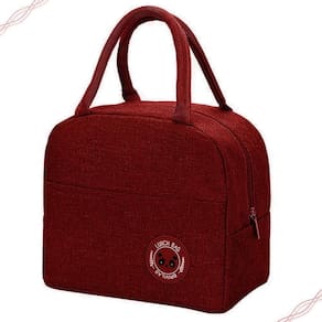 Bolsa Térmica para Marmita Lunch Bag Vinho - Brivilas