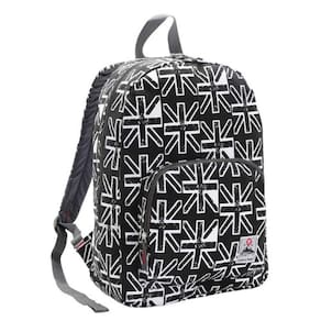 Mochila de Costas Casual Espaçosa Canvas Teen Bandeira Republic Vix Preto