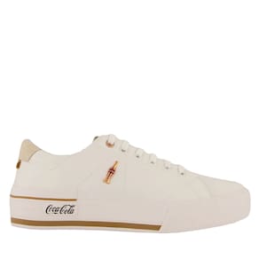 Tênis Feminino Casual Chuteirinha Urban em Couro Leblon Town Coca Cola Cc2167