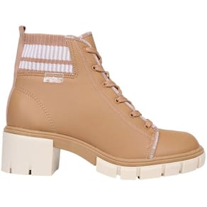 Bota Coturno Feminino Casual Salto Bloco Tratorado Moleca 5338.103