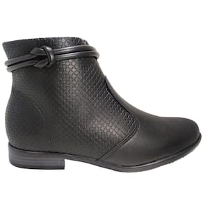Bota Feminina Casual Cano Baixo Ultra Conforto Fechamento em Zíper Moleca 5335.110