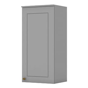 Armário Aéreo 1 Porta 40 cm Americana Cinza - Henn