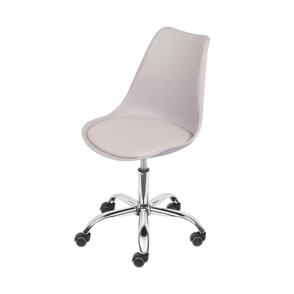 Cadeira para Escritório com Base Rodizio Joly OR Design  Cinza