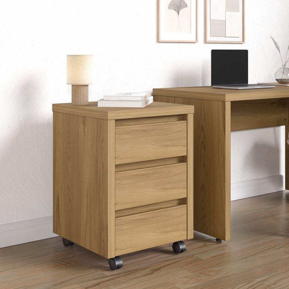 Gaveteiro Modular com Rodizio Ficus CabeCasa MadeiraMadeira Rovere