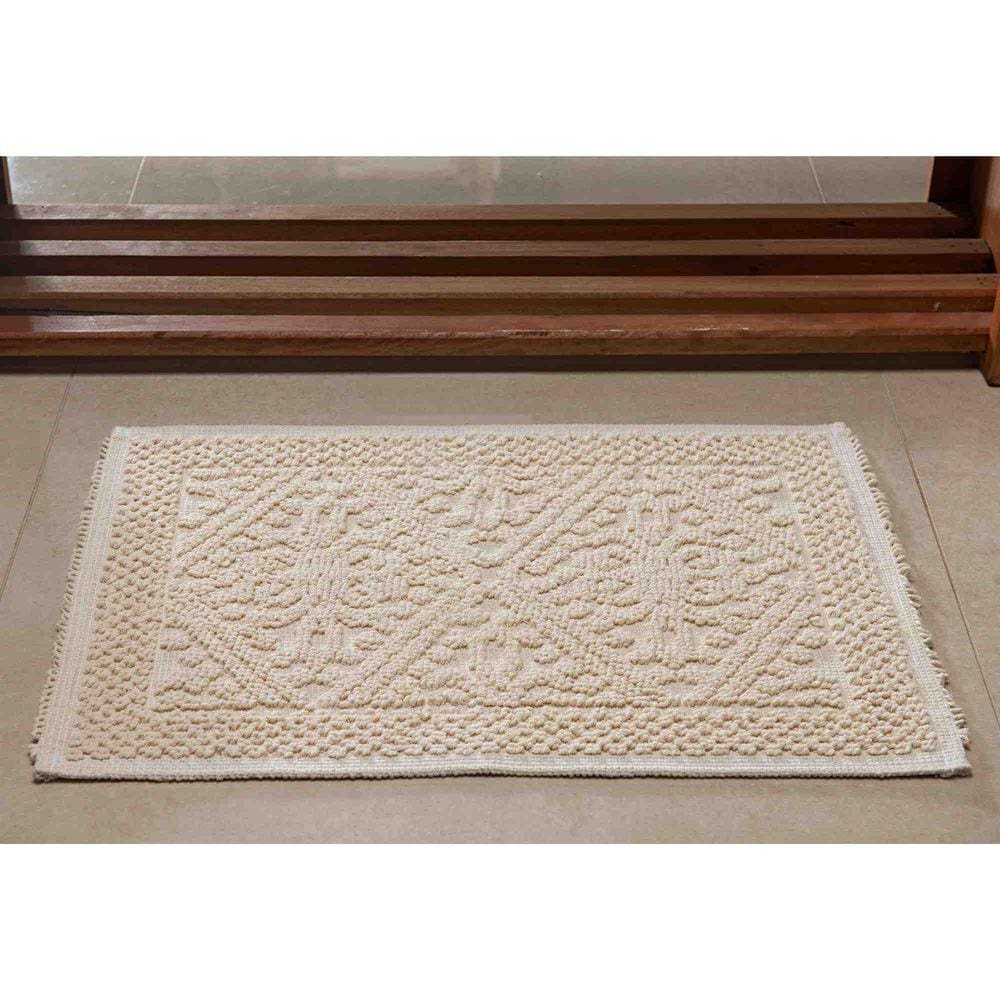 Tapete Vermont 0,55 x 1,10 Des 003 Marfim Niazitex