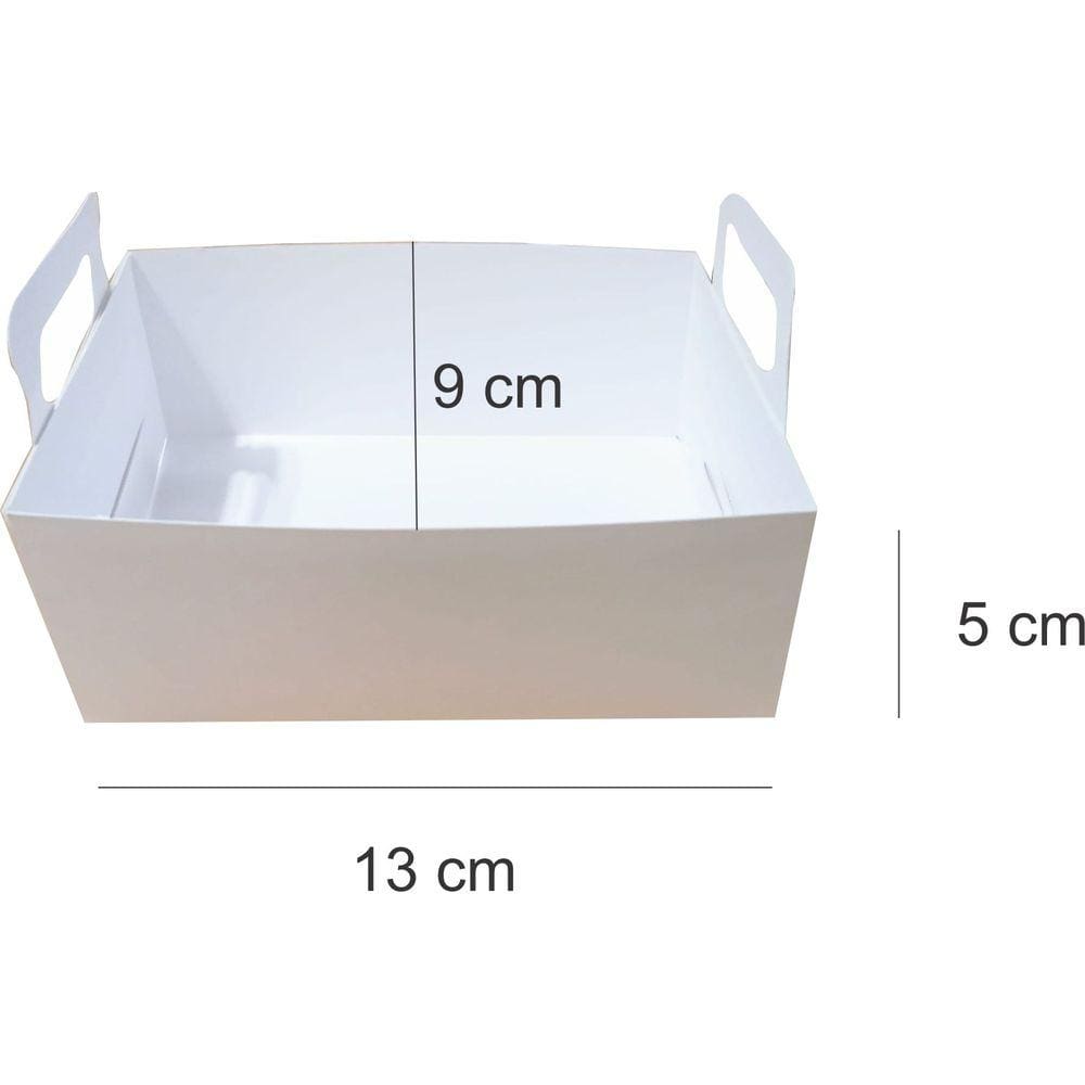 Caixa Cesta de Papel Duplex 20x14x9 cm s/ impressão10 un.