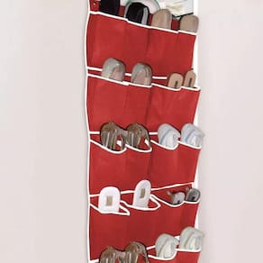 Sapateira de Porta Parede para 10 Pares de Sapato Tênis TNT Resistente - Diversas Cores