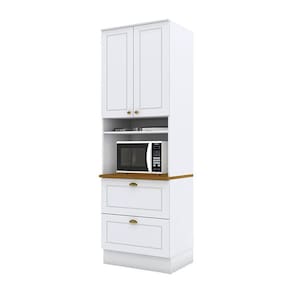 Torre Quente 1 Forno Americana Branco HP com Tampo Nature - Henn