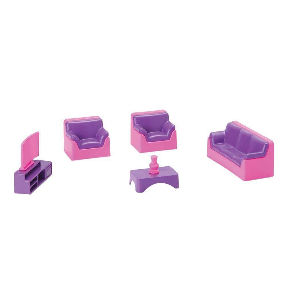 Mini Salinha De Tv Com Acessórios Judy Home - Samba Toys