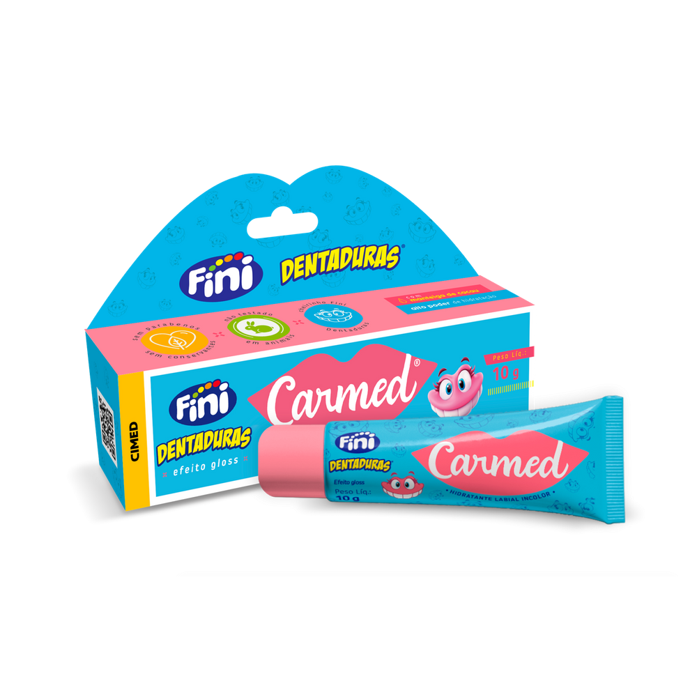 Hidratante Labial Carmed Fini Dentaduras 10g