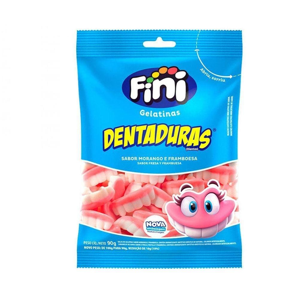 Balas de Gelatinas Fini Dentaduras 90g