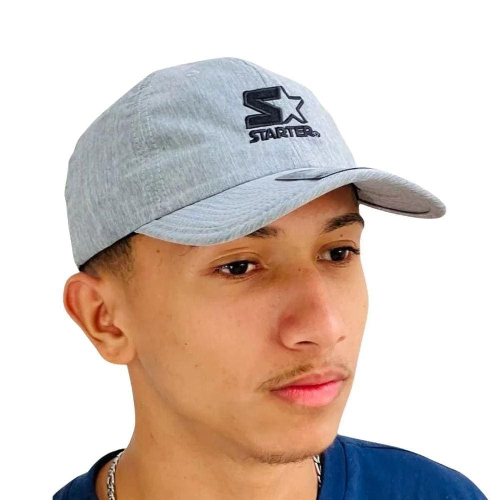 Boné Aba Curva Starter Cinza Claro 6G