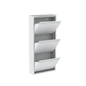 Sapateira Aço 3 Gavetas Branco