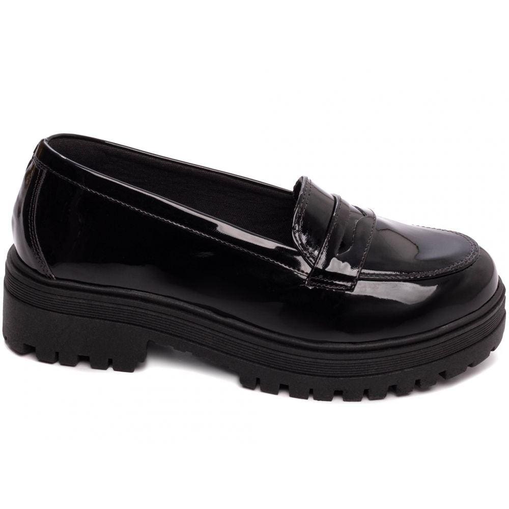 Mocassim Feminino Tratorado Preto Torricella