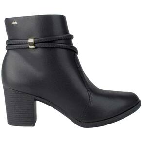Bota Feminina Casual Cano Curto Salto Bloco Médio Bico Redondo Dakota G8092