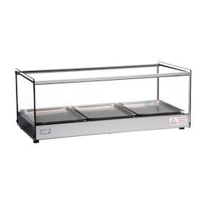 Estufa Vitrine Elétrica Quente 3 Bandejas Inox Erato com Termostato Tita
