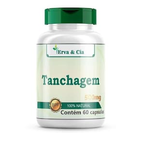 Tanchagem Pura Diurética Natural 60 Capsulas 1 Frasco