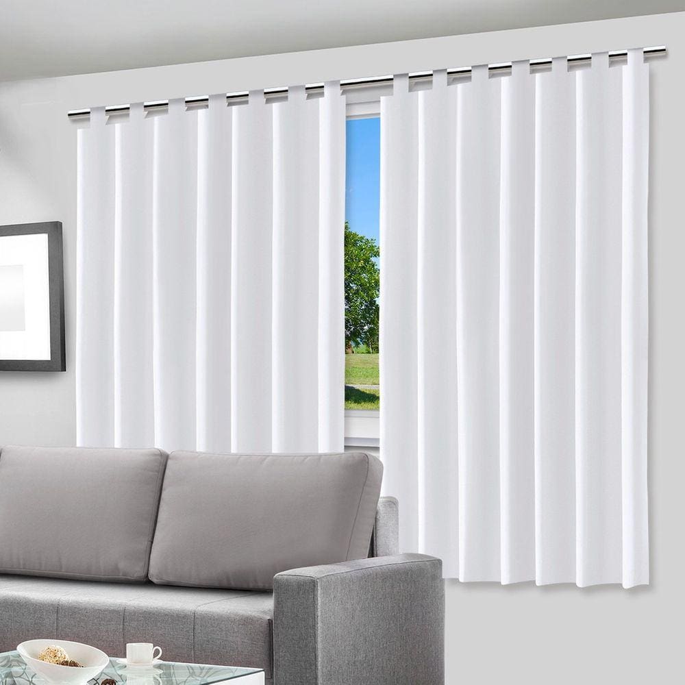 Cortina Blecaute Blackout 200X200cm Com Alça Para Varão Corta Luz 100% Pvc Para Sala Quarto