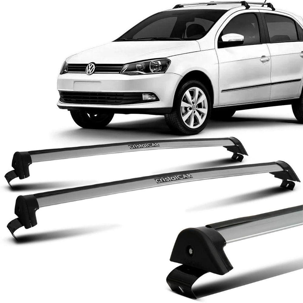 Rack De Teto Vw Gol E Voyage 4 Portas 2009 A 2018 Prata Prata Especifico