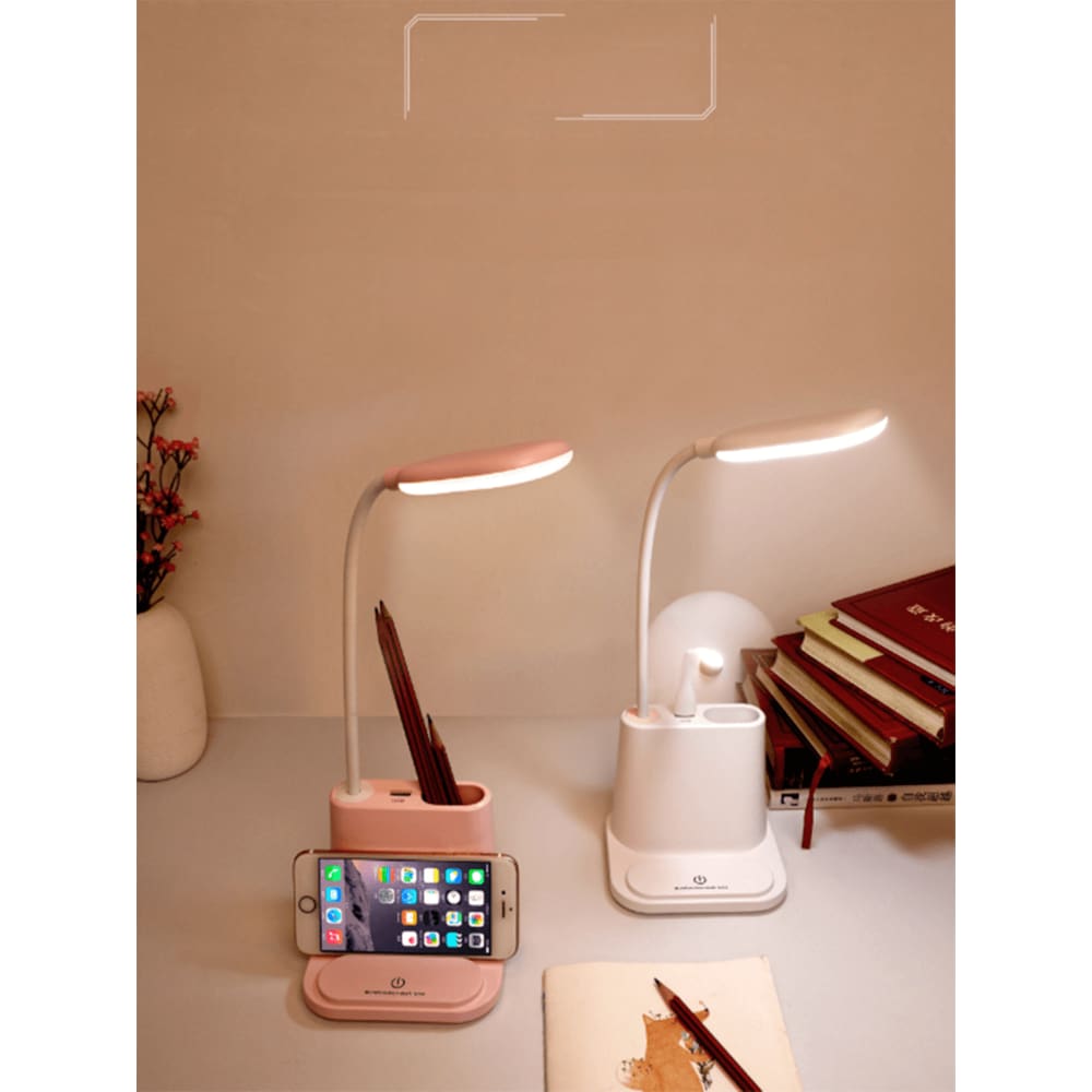 Luminaria Com Entrada USB Articulável 360 Cor Branca