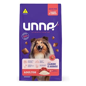 Ração Cães Unna Adulto Carne e Arroz 10,1kg