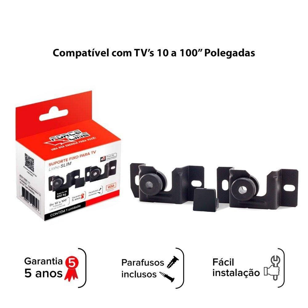 Suporte Fixo Universal 10" a 100" Polegadas - Force Line