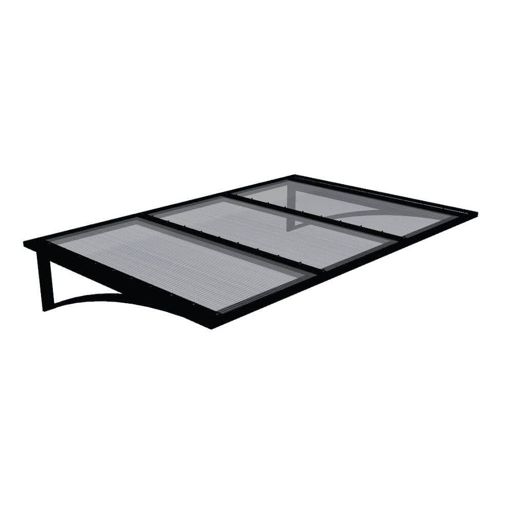 Toldo Fixo em Policarbonato Alveolar Cristal - 1,50m x 1,00m