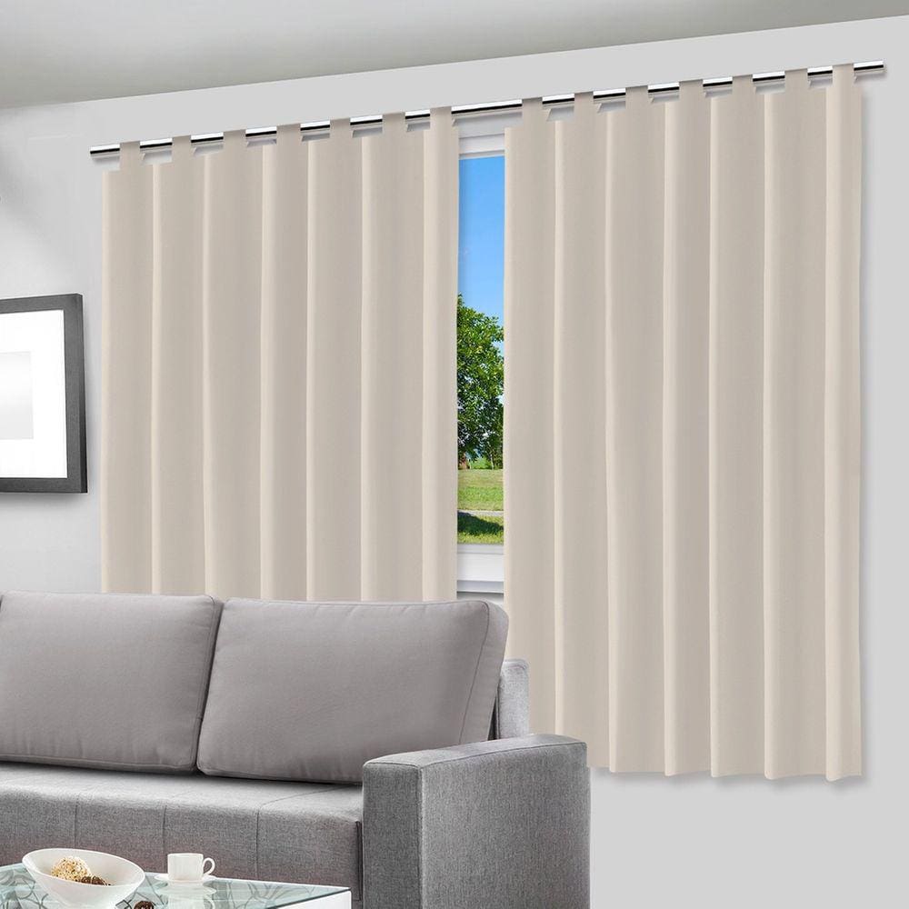 Cortina Blecaute Blackout 280X220cm Com Alça Para Varão Corta Luz 100% Pvc Para Sala Quarto