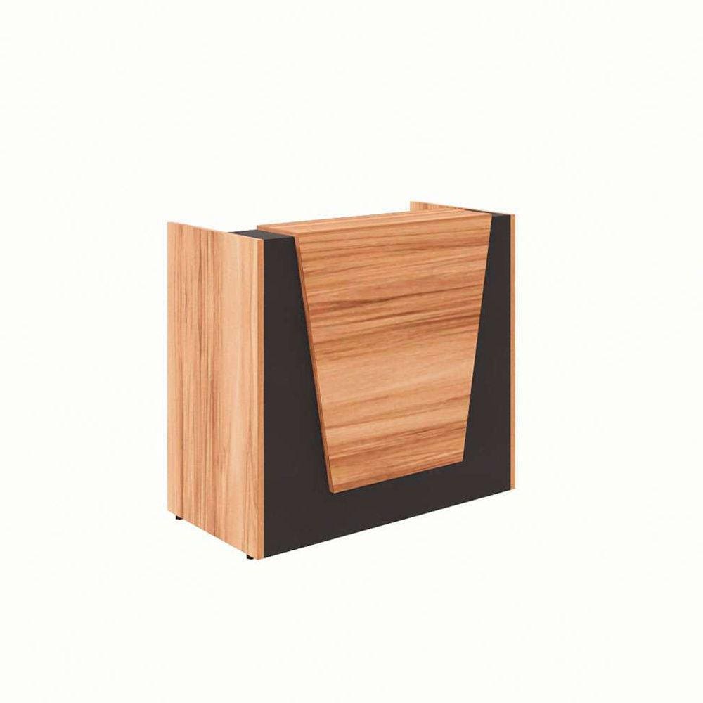 balcão de atendimento ção nogal sevilha e preto 120 cm