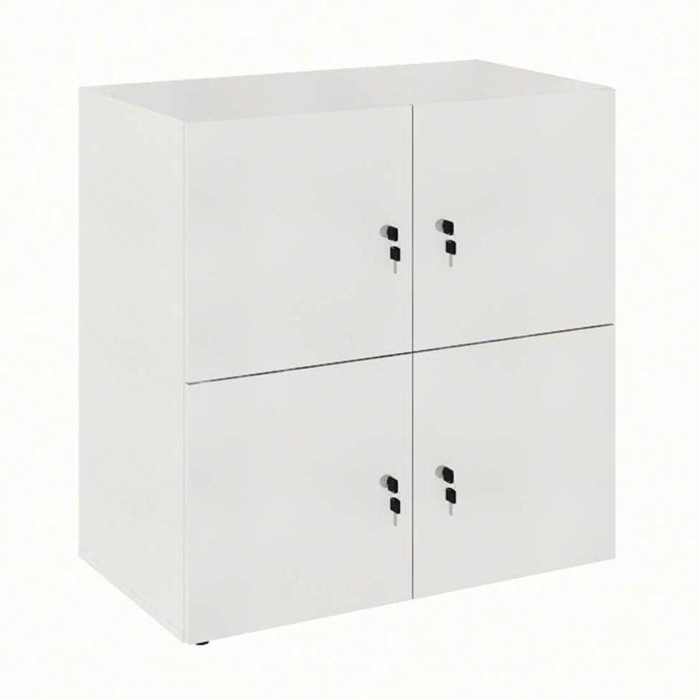 armário locker duplo module 4 pt cinza
