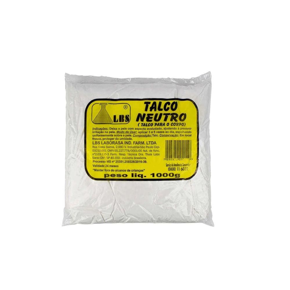 Talco Neutro para corpo  LBS 1Kg