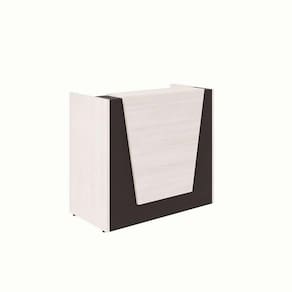 balcão de atendimento ção carvalho berlin e preto 120 cm