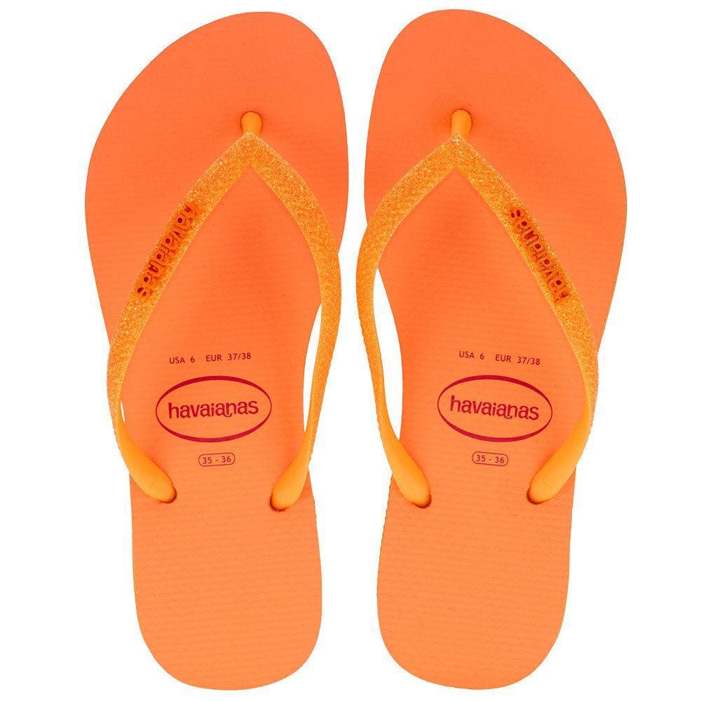 Chinelo Feminino Slim Glitter Neon Havaianas - 4147111